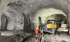 Tunnelling works at the Coire Glas pumped storage hydropower scheme in the Scottish Highlands.