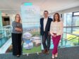 Left to right: Alli Vass, ICFGF chief executive Calum MacPherson and director of economic development and advancement at the UHI Kirsteen Adams