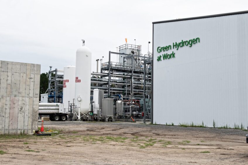 A Plug Power hydrogen plant in Woodbine, Georgia. Photographer: Agnes Lopez/Bloomberg