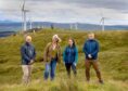 Left to right: Nicky Cuff, Asset Manager (Beinn Ghlas), Nadara; Erin Murchie, Community Relations Manager, Nadara; Fiona Lindsay, MD, Reblade; Steven Lindsay, Technical Director, Reblade.