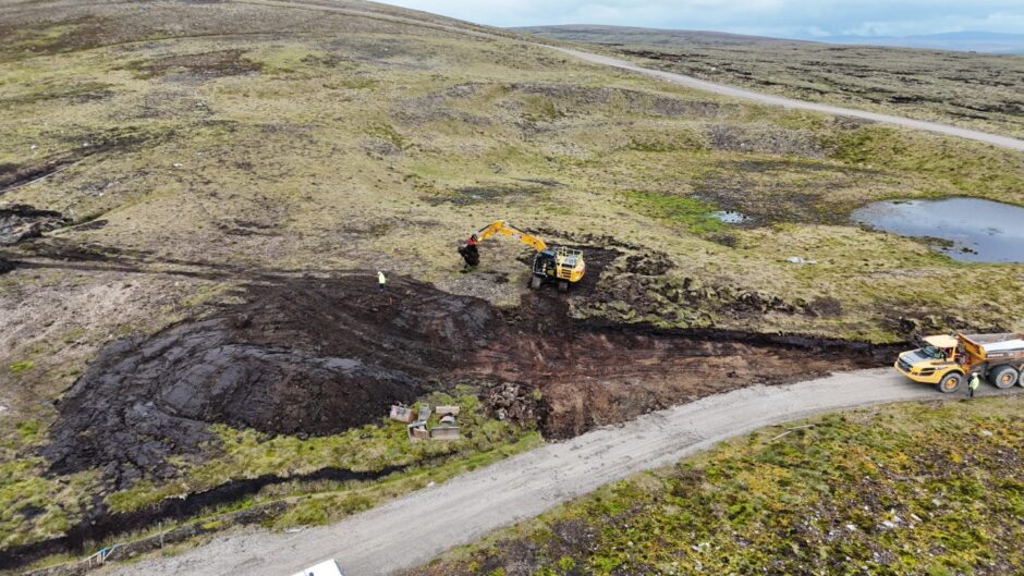 Earthworks commence at Aberarder Wind Farm, first access being constructed off Dunmaglass Wind Farm tracks