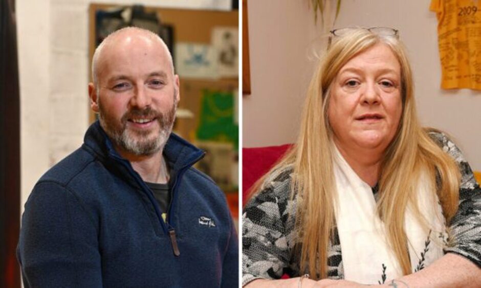 Steve Beedie, left, and Fiona Weir-Rucroft lived through the 2014-16 downturn that had a huge health impact on the north and north-east.