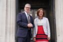 Prime Minister Sir Keir Starmer meeting First Minister of Wales Eluned Morgan during a visit to Cathays Park in Cardiff.