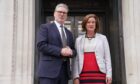 Prime Minister Sir Keir Starmer meeting First Minister of Wales Eluned Morgan during a visit to Cathays Park in Cardiff.