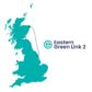A map showing the route of the Eastern Green Link 2 subsea cable.