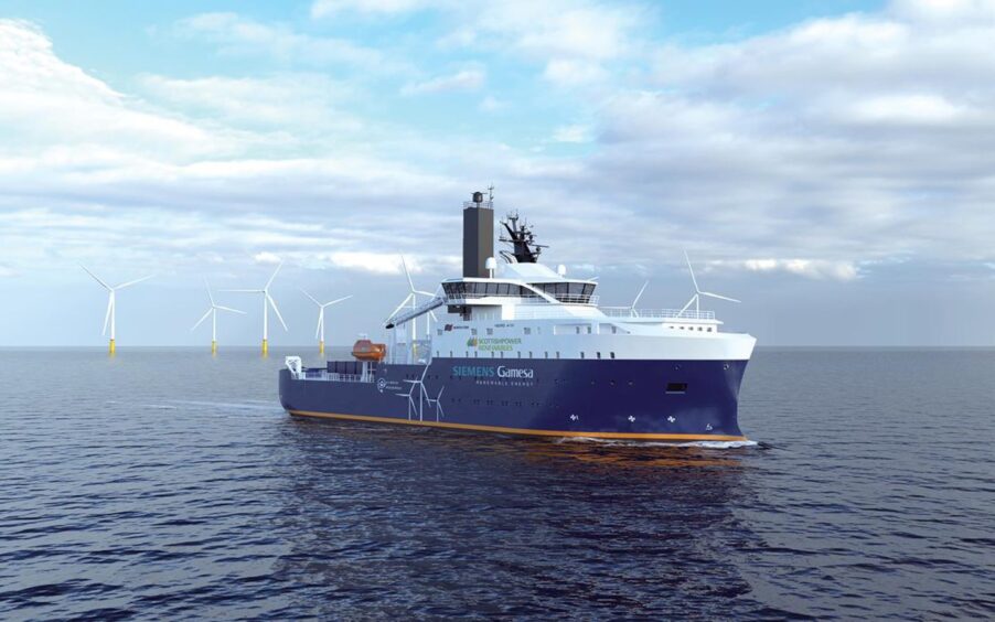 A North Star vessel, part of the Scottish renewable energy supply chain.