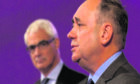 Alex Salmond went head to head with Alistair Darling in debates about oil's place in Scotland's future.