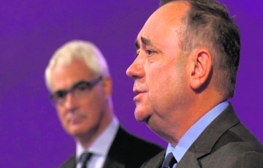 Alex Salmond went head to head with Alistair Darling in debates about oil's place in Scotland's future.