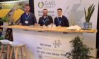 Gael Energy's stand at Onshore Wind Conference 2024, made out of an old wind turbine blade.