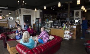 A group of people who have set up a 'Menopause Cafe', held at Blend Coffeshop in Perth. At the cafe they can talk and support each other with Menopause issues.