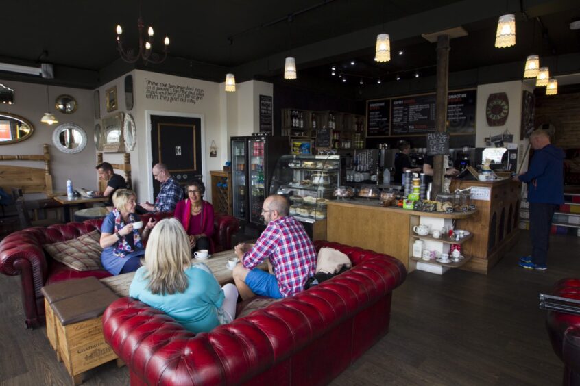 A group of people who have set up a 'Menopause Cafe', held at Blend Coffeshop in Perth. At the cafe they can talk and support each other with Menopause issues.