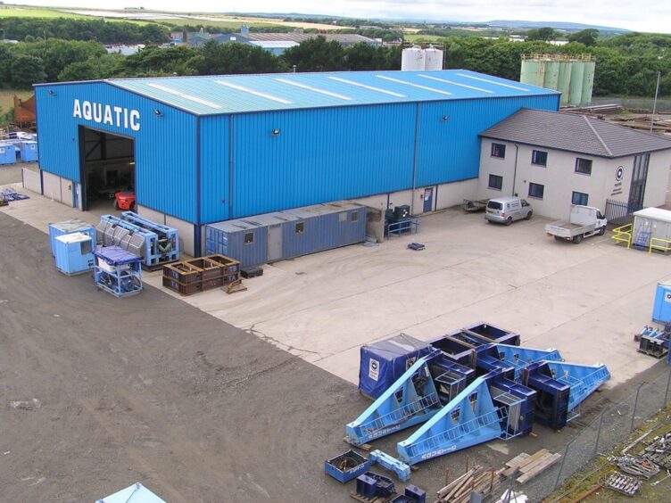 The Aquatic Engineering & Construction Ltd facility in Peterhead, Aberdeenshire.