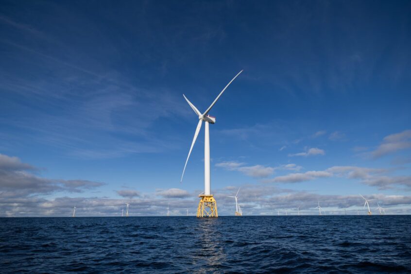 The Beatrice offshore wind farm on the Moray Firth.