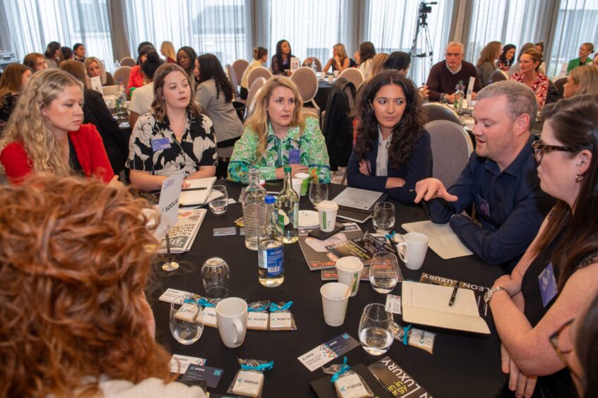 Women at a table