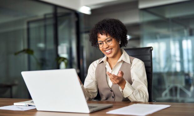 Woman at laptop