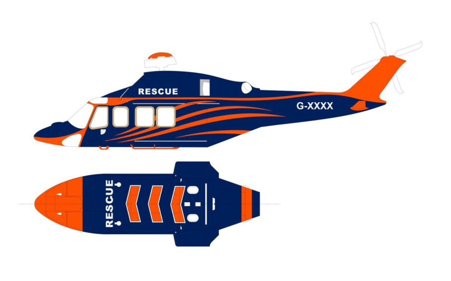 OHSUK SAR Leonardo AW139 livery.