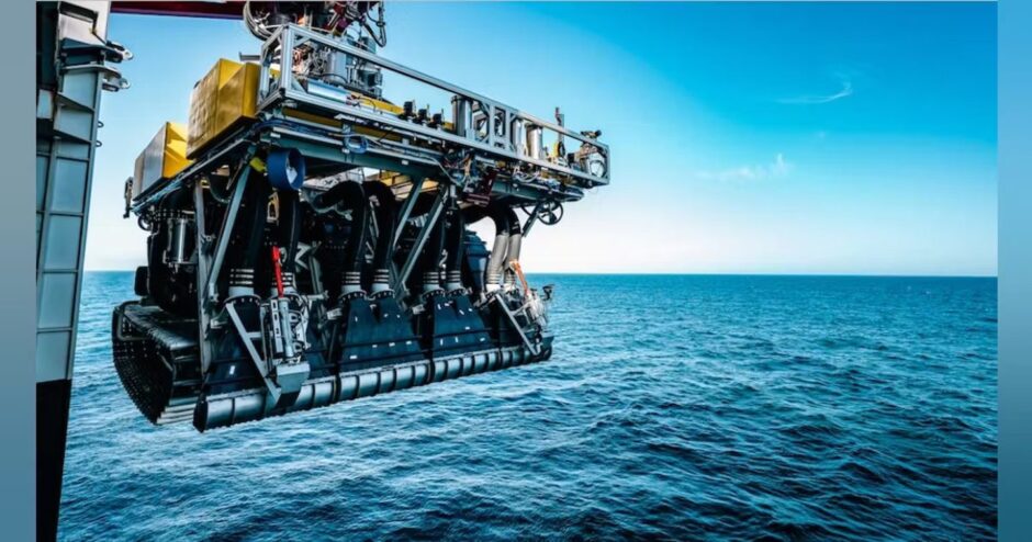 Deep sea mining equipment developed by Canadian firm The Metals Company.