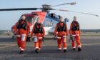 An all-female group of workers from Equinor, Aker Solutions and OEUK being flown out by CHC.