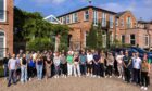 Boston Energy staff outside the new head office in East Yorkshire.