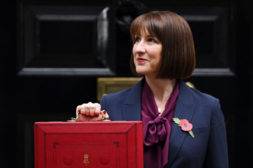 Rachel Reeves, Chancellor of the Exchequer presents the Autumn Budget outside 11 Downing Street. Image: James Veysey/Shutterstock