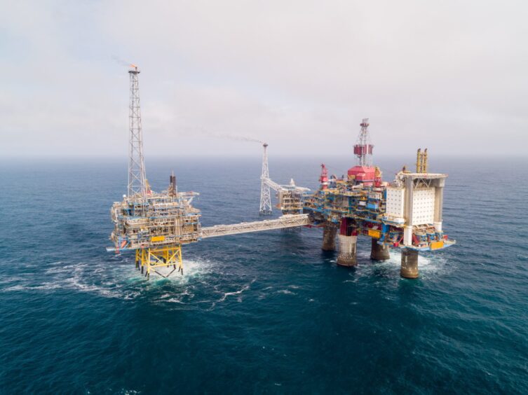 Equinor's Sleipner field in the Norweigan North Sea.