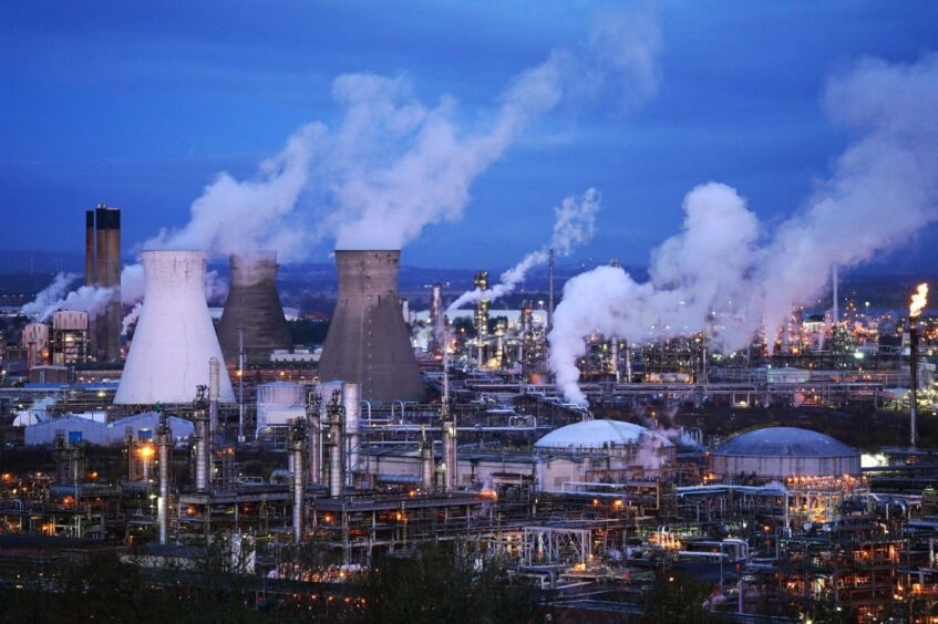 The Grangemouth refinery in Scotland.