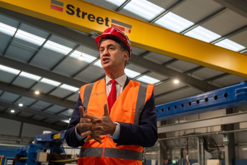 Energy secretary Ed Miliband