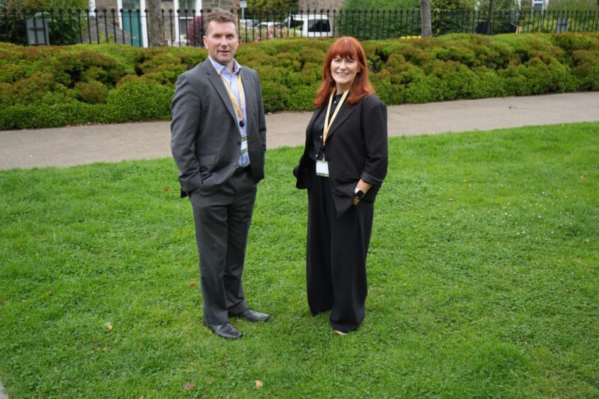 Left-to-right: OnPath Energy development director Bruce Bowyer and partnerships and community manager Aileen McCreadie.