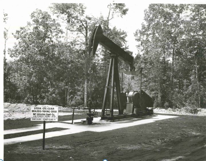 A preserved legacy oil well oil in the USA.