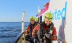 engineers at an orsted offshore wind farm