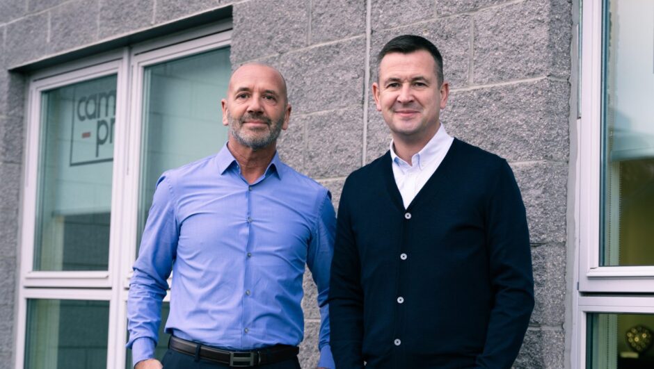 Camm-Pro business development manager Mike McBain and managing directorSimon McBain.