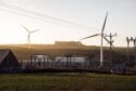 ScottishPower's Carland Cross wind farm and grid infrastructure.