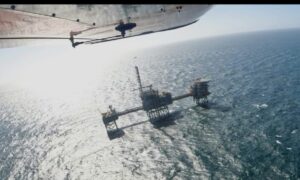 A drone flyby of the Cygnus field in the North Sea.