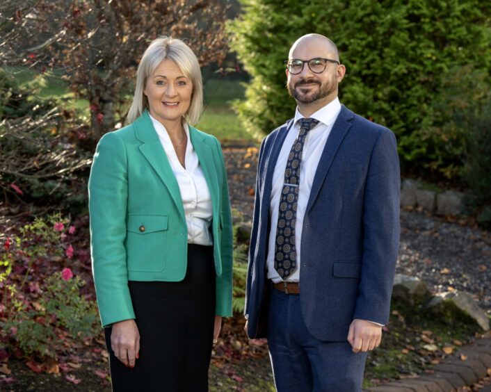 Left to right- Highland CIC chair Yvonne Crook and solution owner - energy resilience at Costain Jan Tucker.