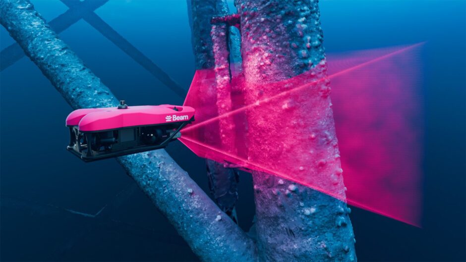 Beam's 'Scout' autonomous underwater vehicle (AUV).