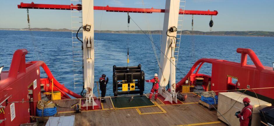Survey work for the Xlinks subsea cable route.