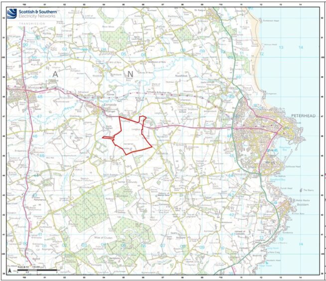 SSEN Transmission Netherton Hub map