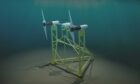 The design for Inyanga Marine Energy Group's HydroWing tidal energy technology.