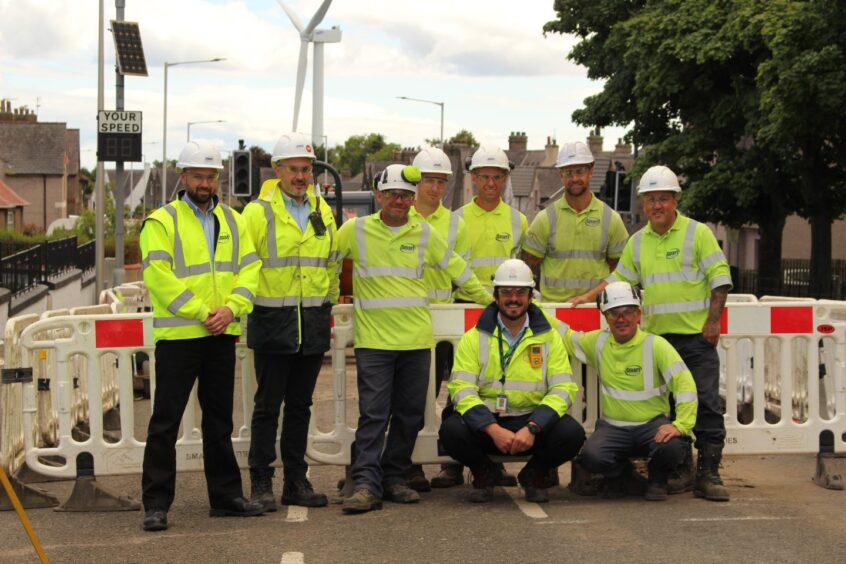 The SGN construction team responsible for installing the H100 Fife hydrogen network.