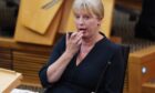 Finance Secretary Shona Robison in the Scottish Parliament. PA Photo. Credit: Andrew Milligan/PA Wire.