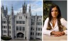 Councillor Deena Tissera and Aberdeen City Council building Marischal College.