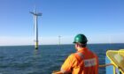 Proserv worker at offshore wind farm.