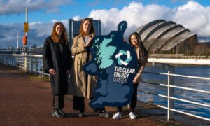 Scottish Renewables director of energy transition and supply chain Emma Harrick (left) in Glasgow to launch the Clean Energy Cluster.