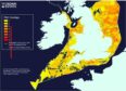 Map of Crown Estate and UKHO map of potential areas of opportunity in UK waters