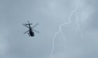 Helicopter operators can face a triggered lightning threat during winter months. Image: Shutterstock.