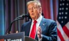 U.S. President-elect Donald Trump speaks during a meeting with House Republicans at the Hyatt Regency Hotel in Washington, DC on Wednesday, November 13, 2024. Image: Allison Robbert/UPI/Shutterstock