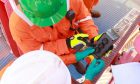 engineer at work at an energy facility