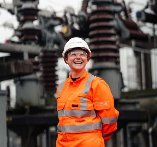 Imogen Munn, a second-year higher apprentice at National Grid.