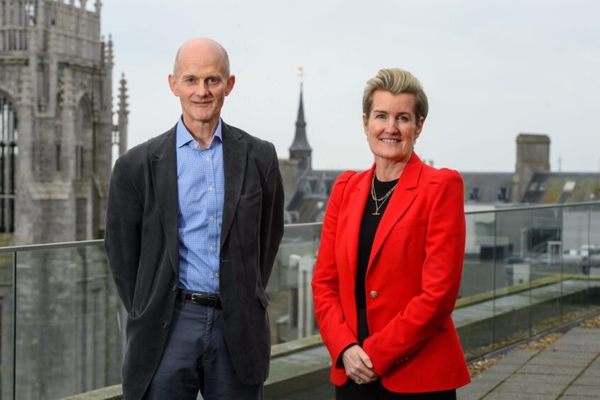 North Sea Transition Taskforce chairman, Philip Rycroft, and Director general for BCC, Shevaun Haviland.