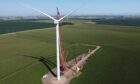 An onshore windfarm in the US.